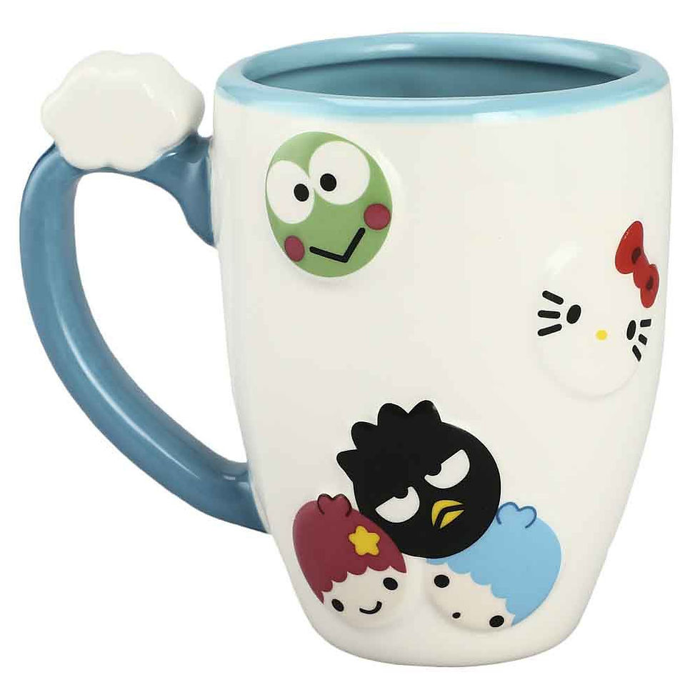 Thumbnail: Sanrio HELLO KITTY & FRIENDS 15 Oz. SCULPTED CERAMIC MUG nice gift box bioworld