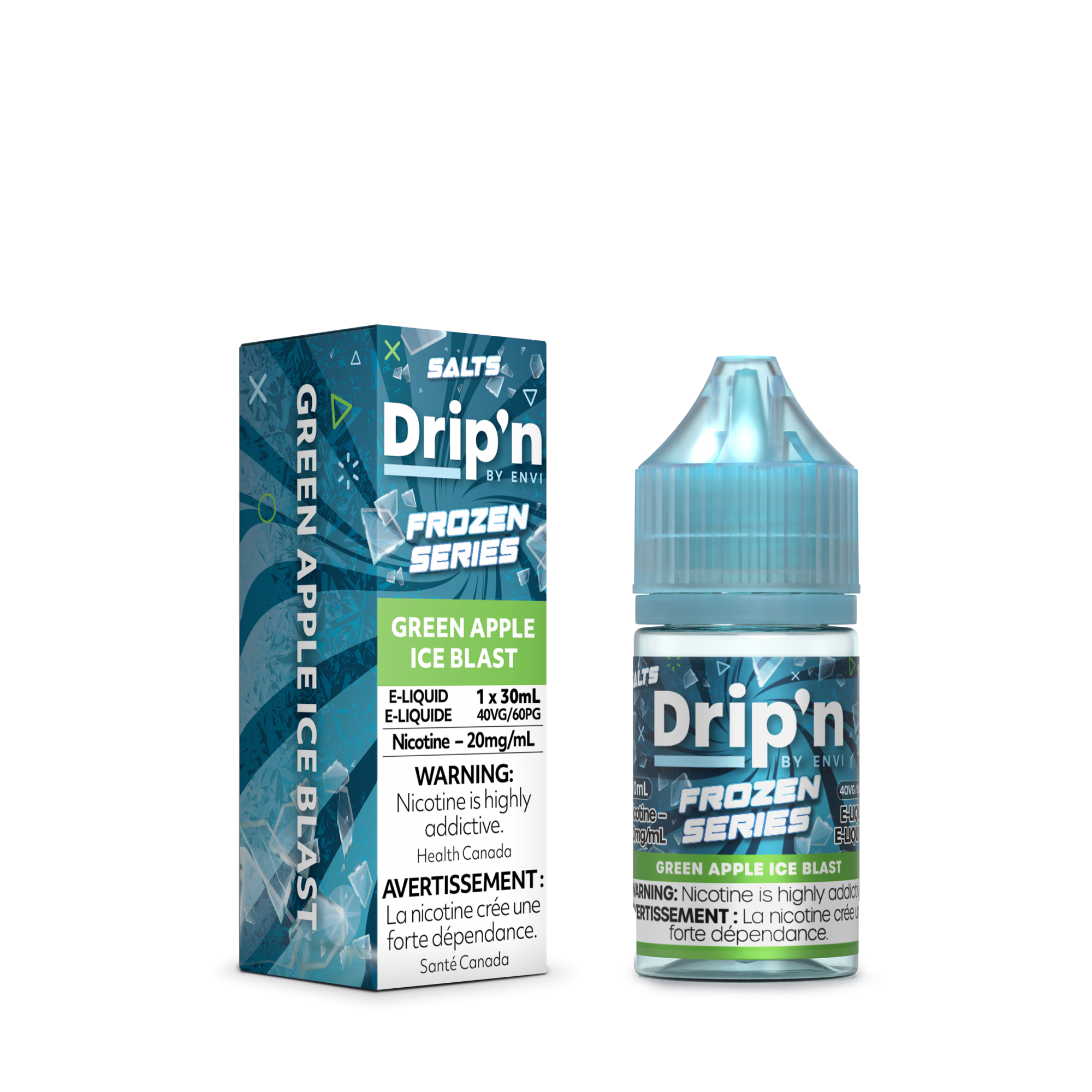 30ML NIC SALT - DRIPN FROZEN SERIES GREEN APPLE ICE BLAST 20MG