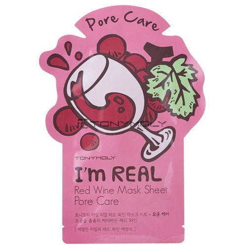 TONYMOLY- RED WINE I'm Real Essence Mask skin care