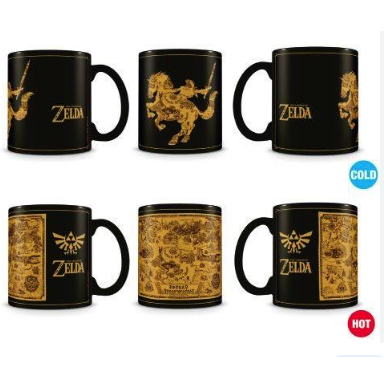 Nintendo ZELDA Horse & Map Heat Reveal Mug OR202304-4 GREEN Box