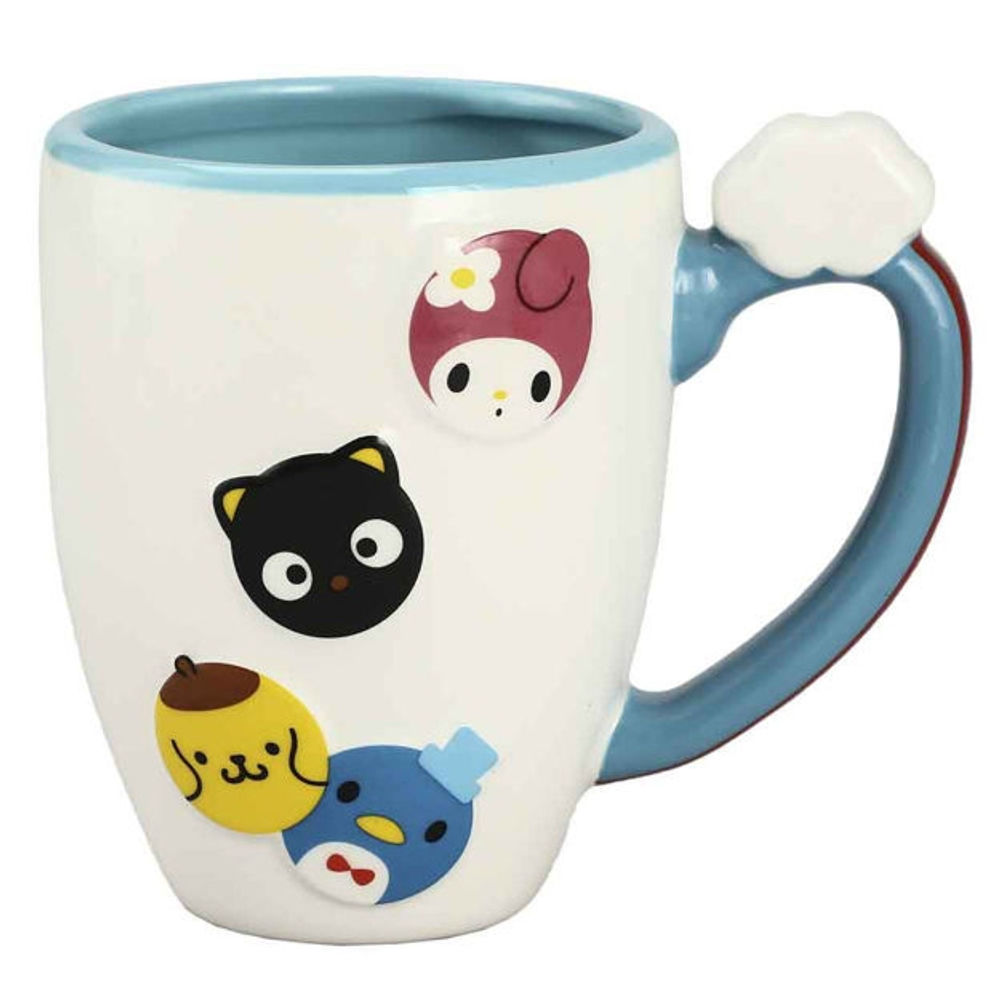 Sanrio HELLO KITTY & FRIENDS 15 Oz. SCULPTED CERAMIC MUG nice gift box bioworld