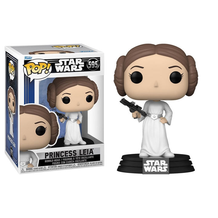 Pop! #595 PRINCESS LEIA Classic Bobble Head STAR WARs R20230328-6