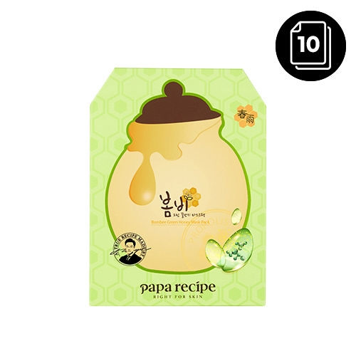 Made in Korea Papa Recipe GREEN Peta Ampoule Bombee Red Honey Oil Mask TT2023060