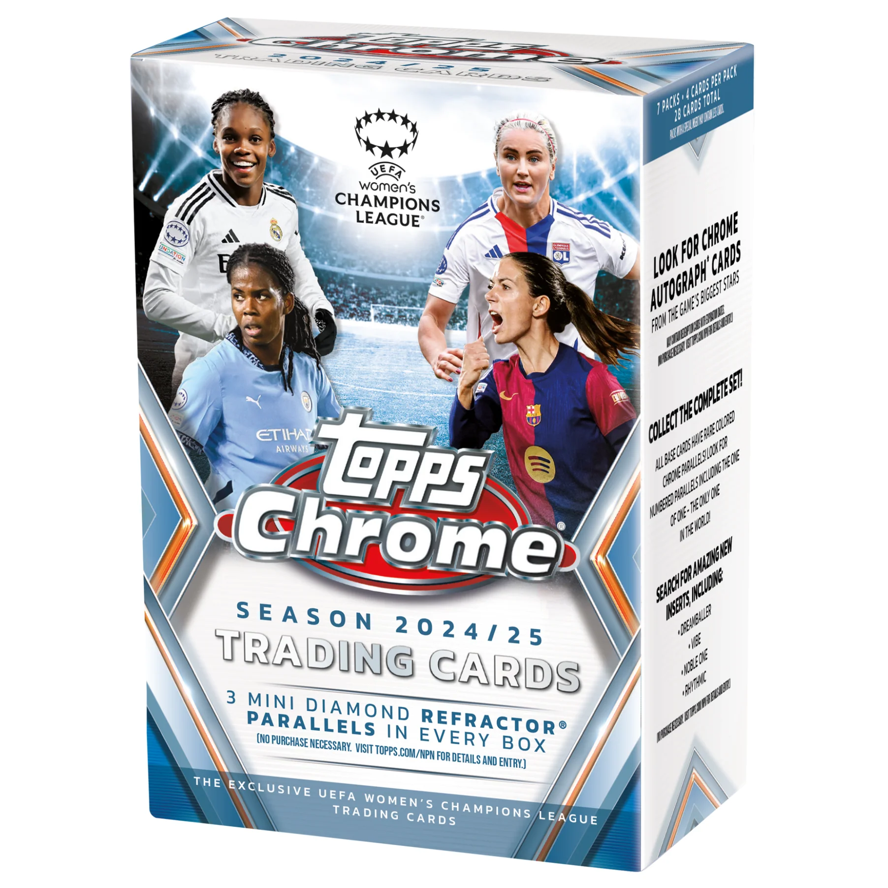 2024-25 TOPPS CHROME EUFA WOMANS SOCCER VALUE BOX