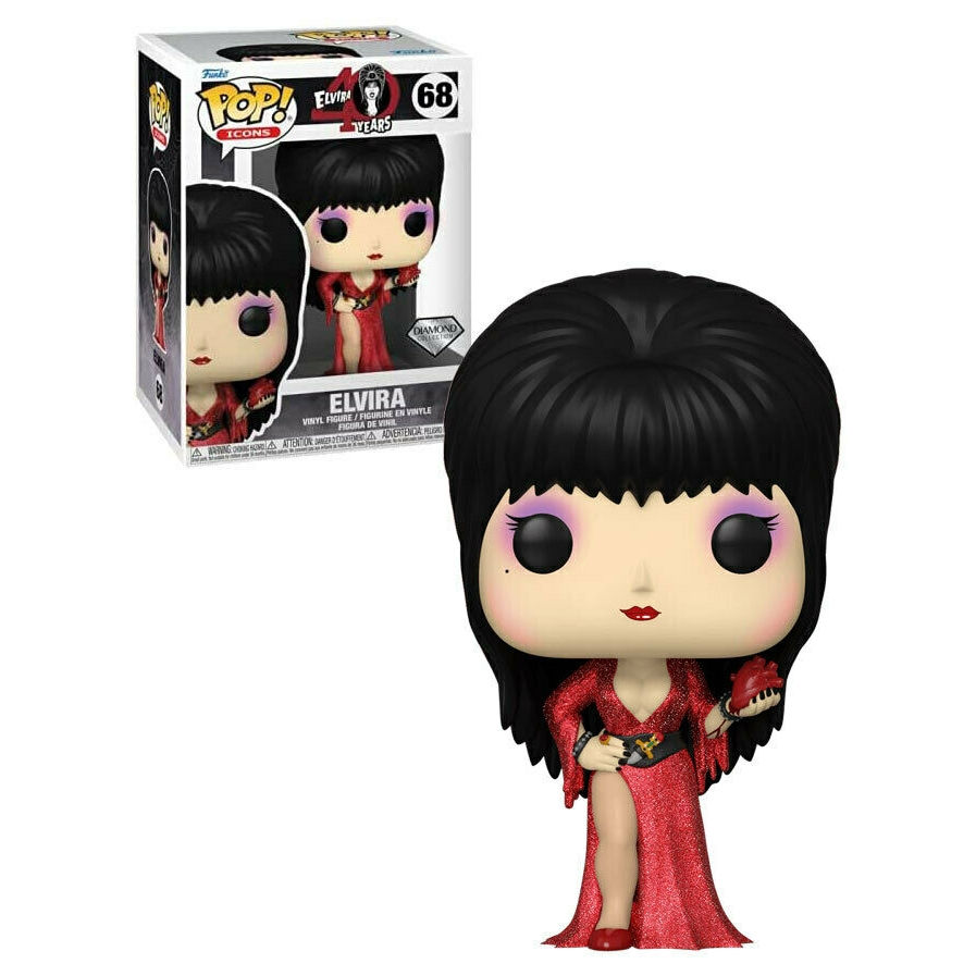 Miniature : Exclusive Diamond Pop! #068 ELVIRA 40th Horror Icons Mistress of the Dark Glitte