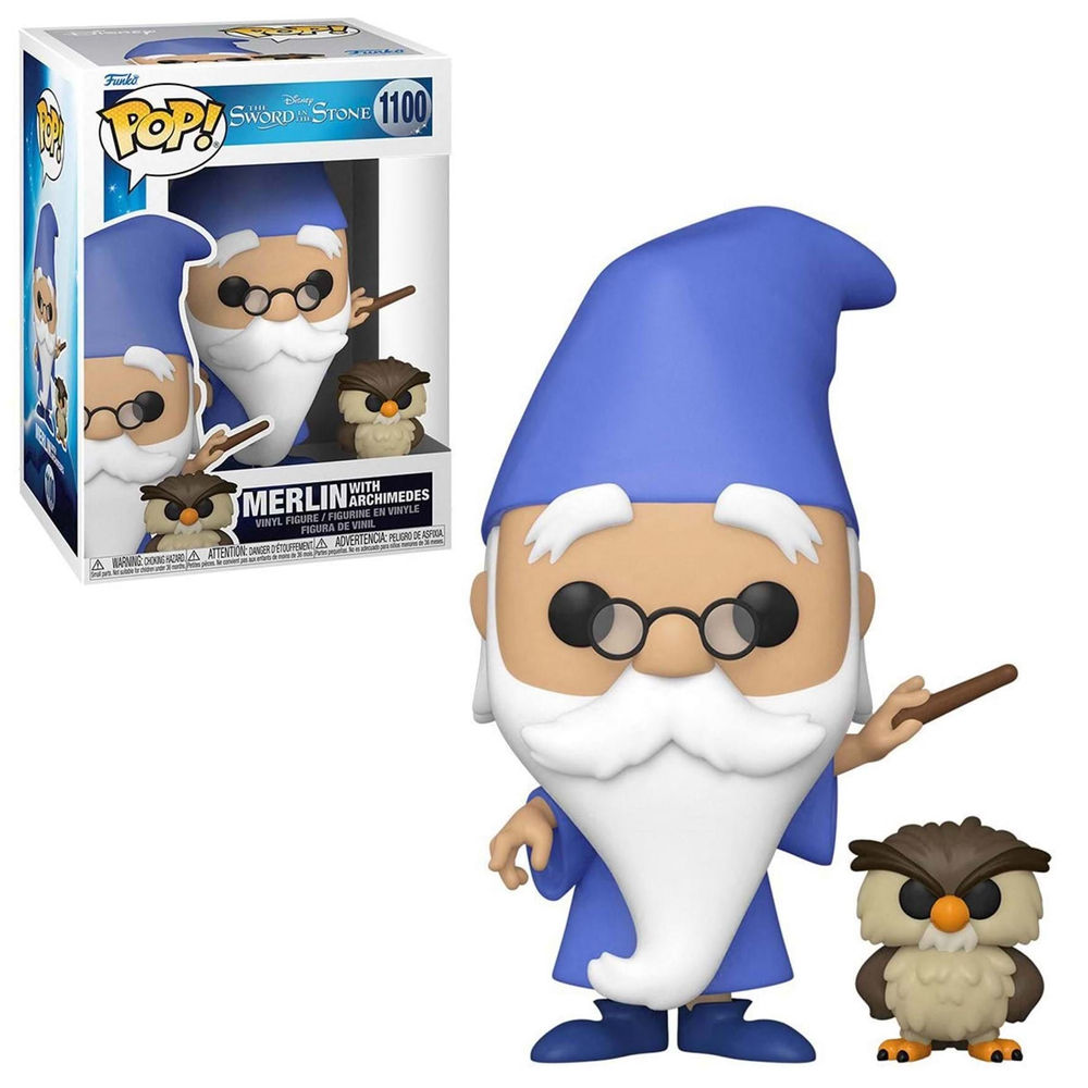 Pop! #1100 MERLIN WITH ARCHMEDES Sword in the Stone R20211215 pk6