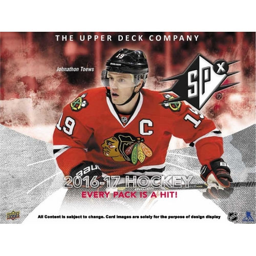 2016-17 UPPER DECK SPX HOBBY BOX PRE-ORDER (RELEASE DATE FEB 22 2017)