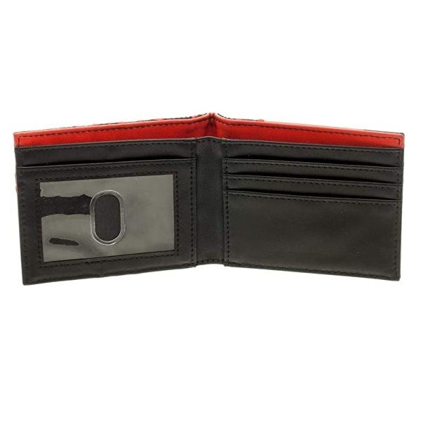 Miniature : SPIDERMAN Metal Spider Red/Black Faux Leather Bifold Wallet in box