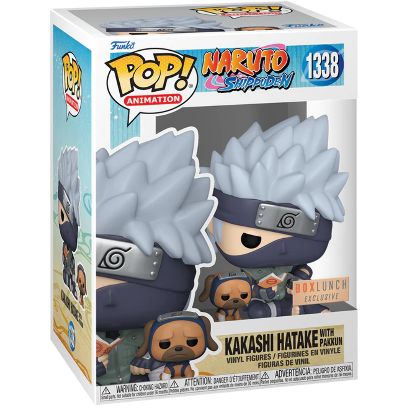 Exclusive pop! #1338 KAKASHI with Dog Boxlunch Naruto 202402