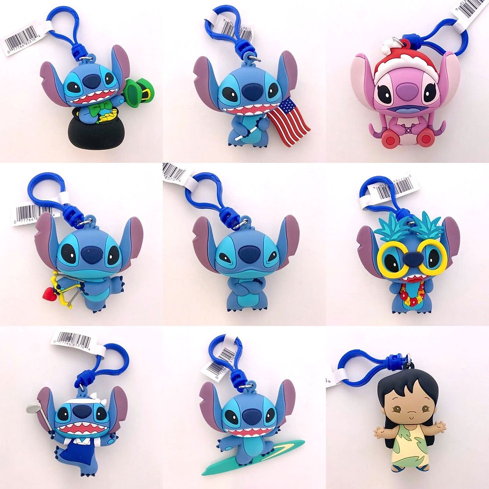 Thumbnail: STITCH Blind Bag 3D Rubber Figural Bag Clip Keychain