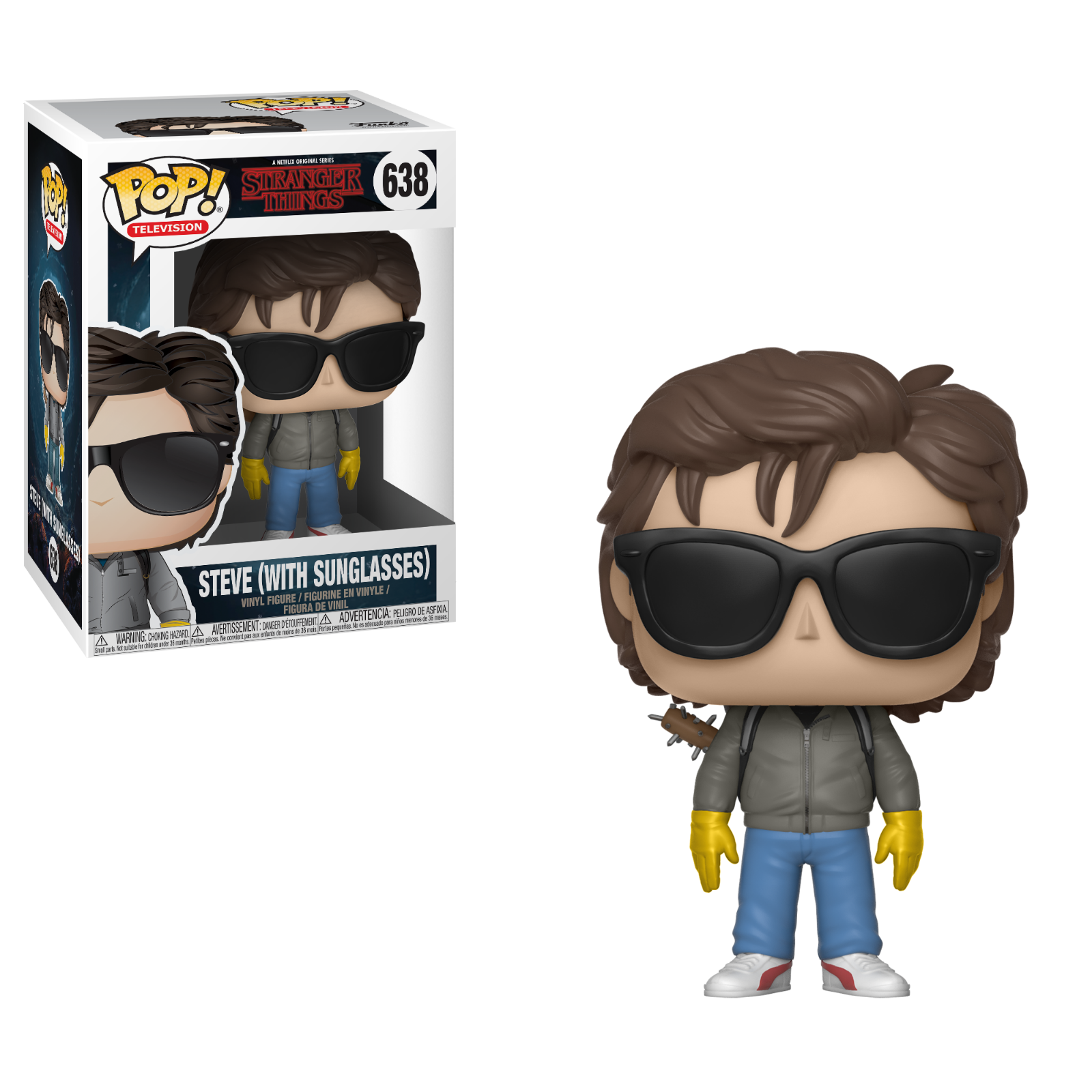 Vaulted Rare Pop! #638 STEVE w/SUNGLASSES ST Stranger Things