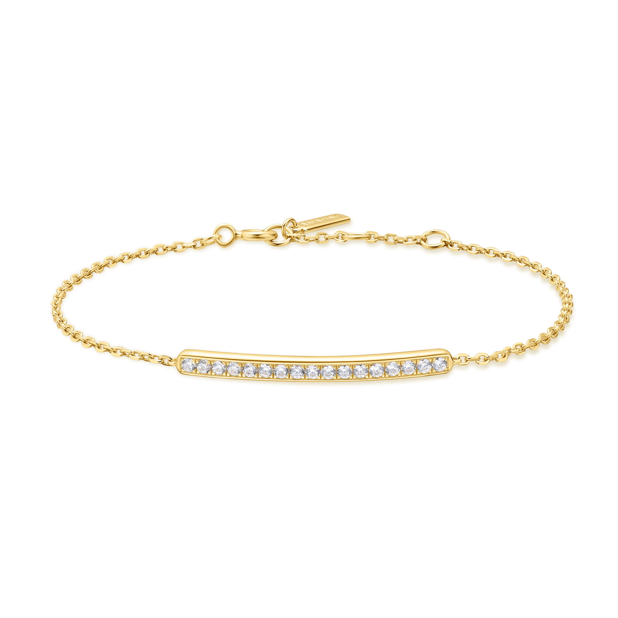 Gold Pav� Bar Bracelet