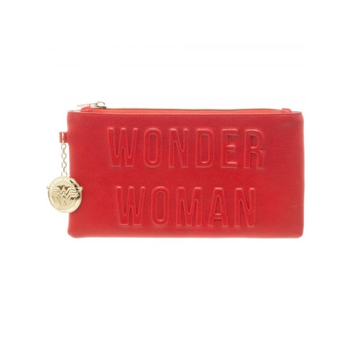Reg $28 Wonder Woman letterette RED long purse wallet 1400-750 BIOWORLD-201703 (
