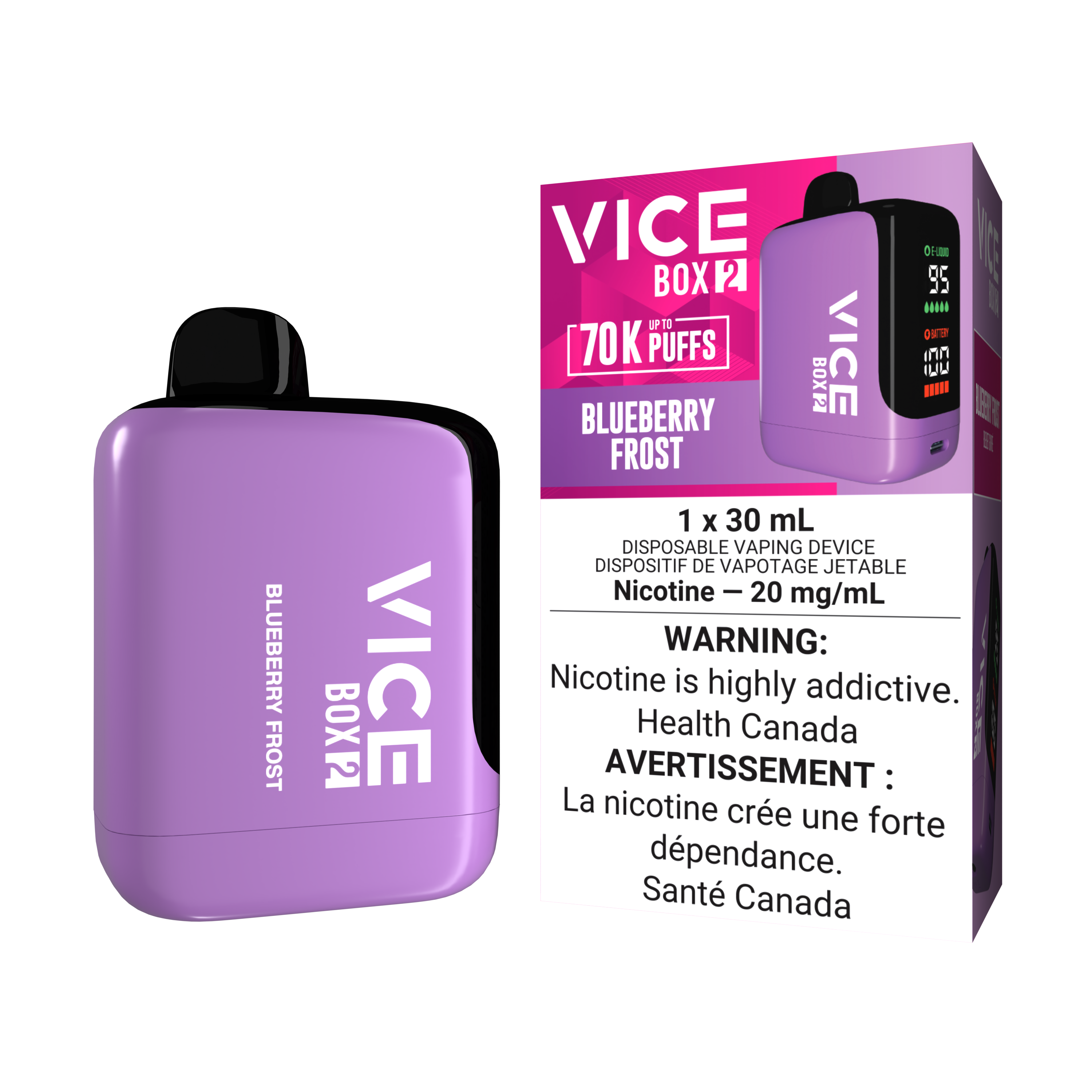VICE BOX 2 70K BLUEBERRY FROST