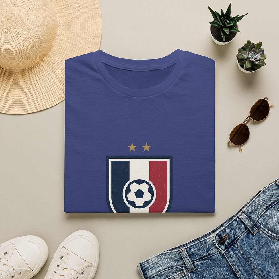 Thumbnail: Soccer Crest T-Shirt —France Vintage Football Crest T-Shirt