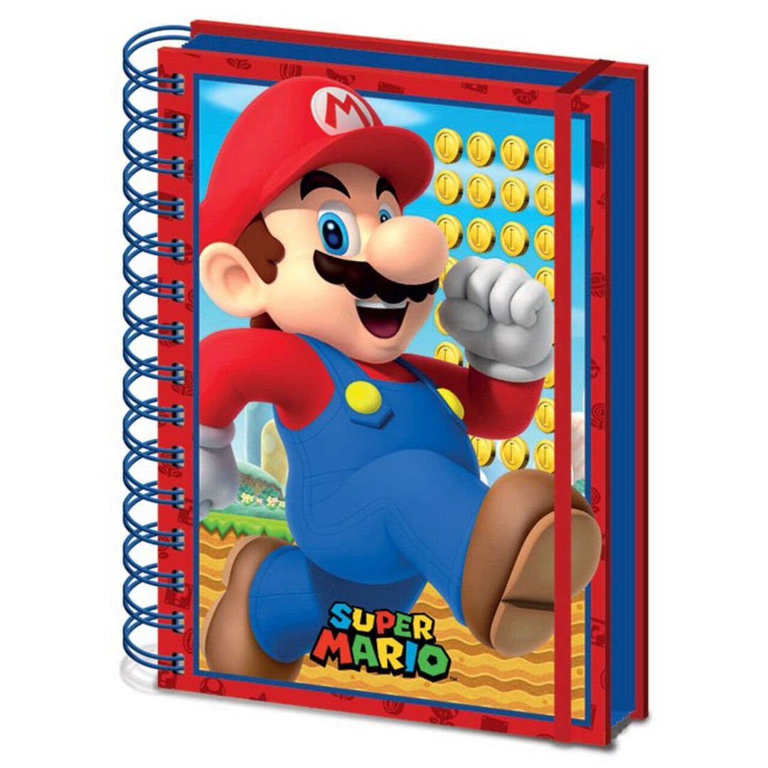 SUPER MARIO 3D Lenticular A5 Spiral Note Book Hard CoverOR202402-4-119990