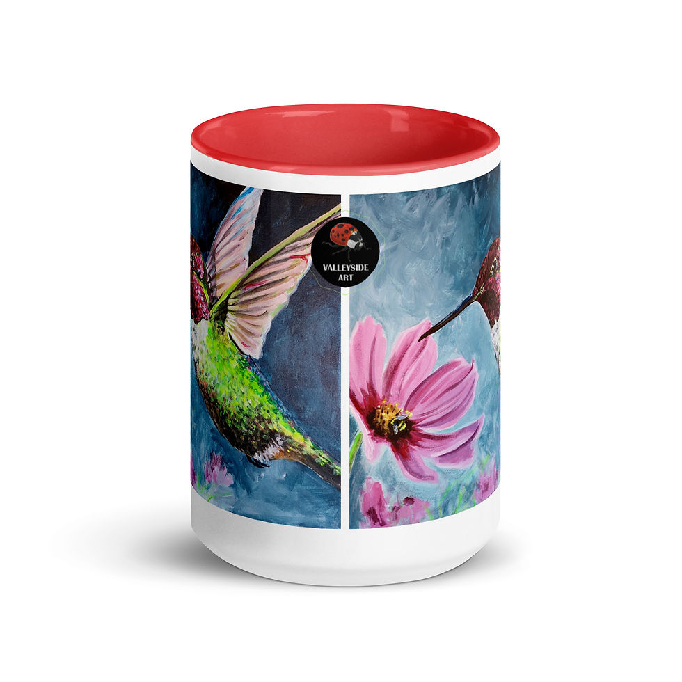 Thumbnail: Hummingbird Mug with Color Inside