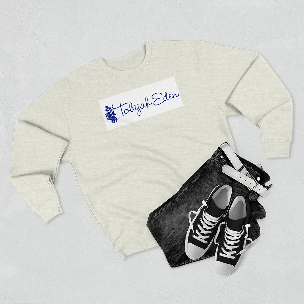 Thumbnail: Oatmeal Unisex Premium Crewneck Sweatshirt