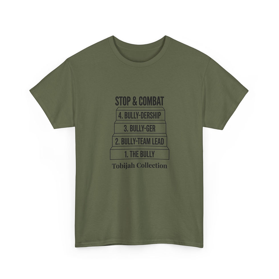 Thumbnail: T-Shirt — "Stop & Combat" Anti-Bullying Steps Tee