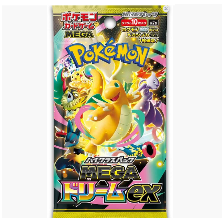 (10-card) Japanese MEGA DREAM EX Pokemon Booster Pack