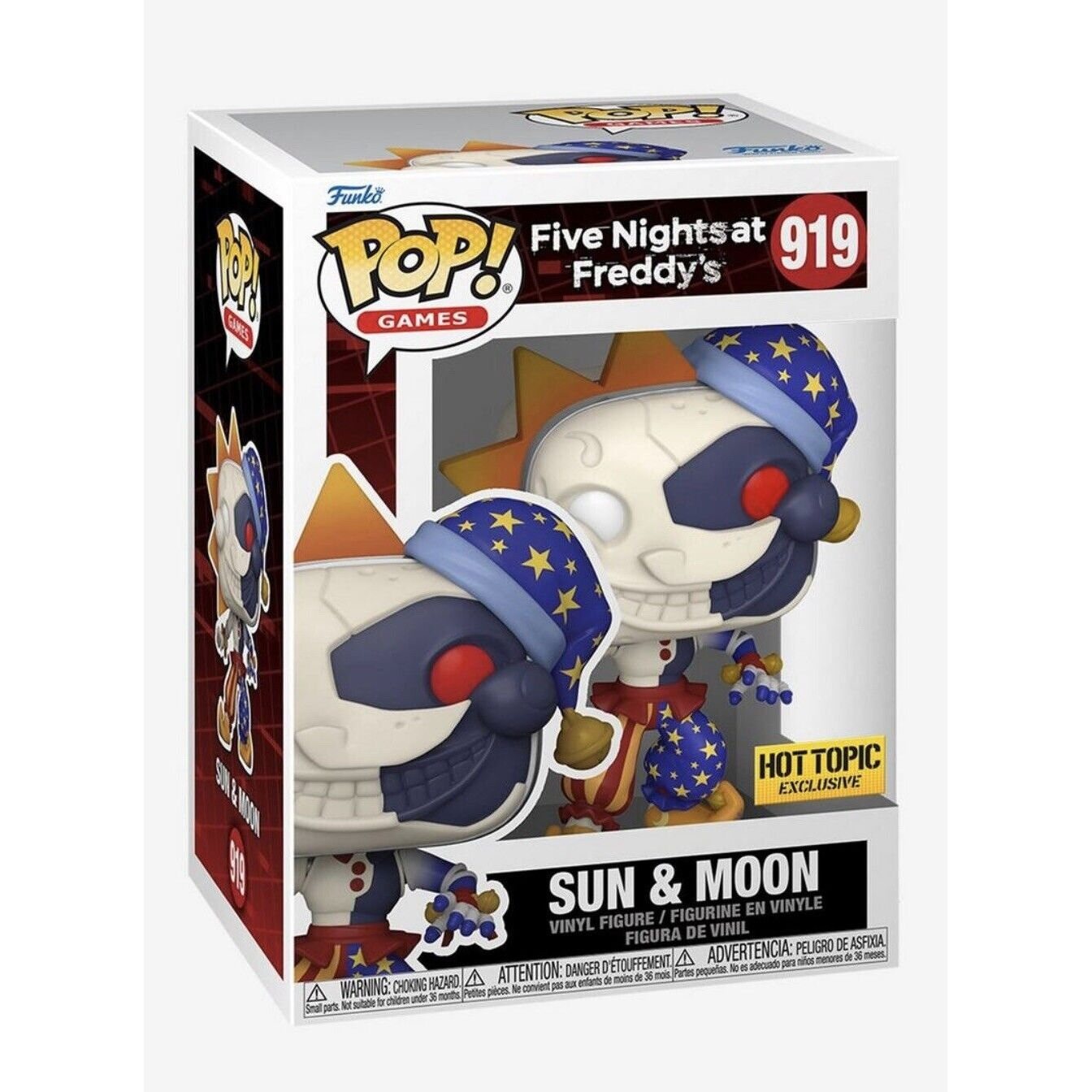 Exclusive Pop! #919 SUN & MOON FNAF Hot Topic 202308-2