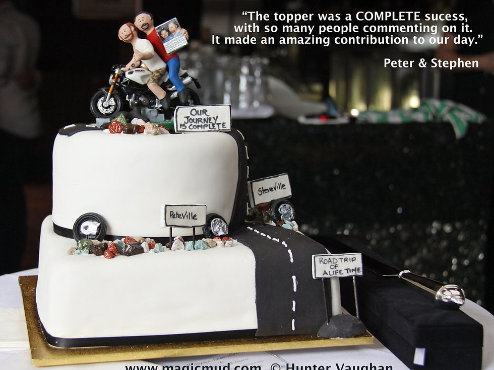 Thumbnail: Gay Marriage Cake Topper Figurine, Gay Wedding Cake Topper,