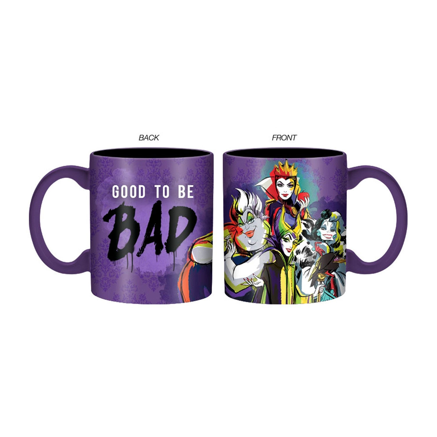 Disney Villains JUMBO Mug GOOD to be BAD Purpe/Black OR202211-4