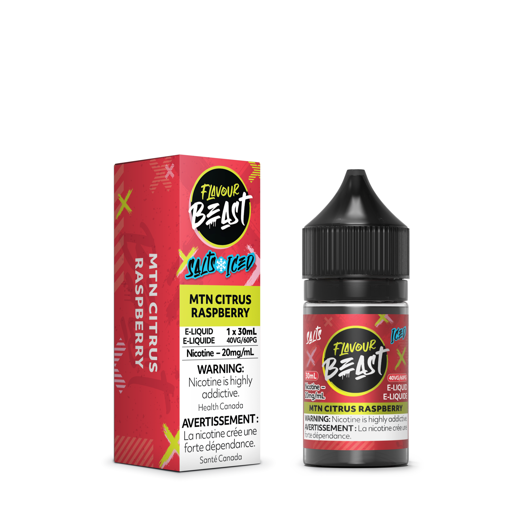 30ML NIC SALT - FLAVOURBEAST MTN CITRUS RASPBERRY 20MG