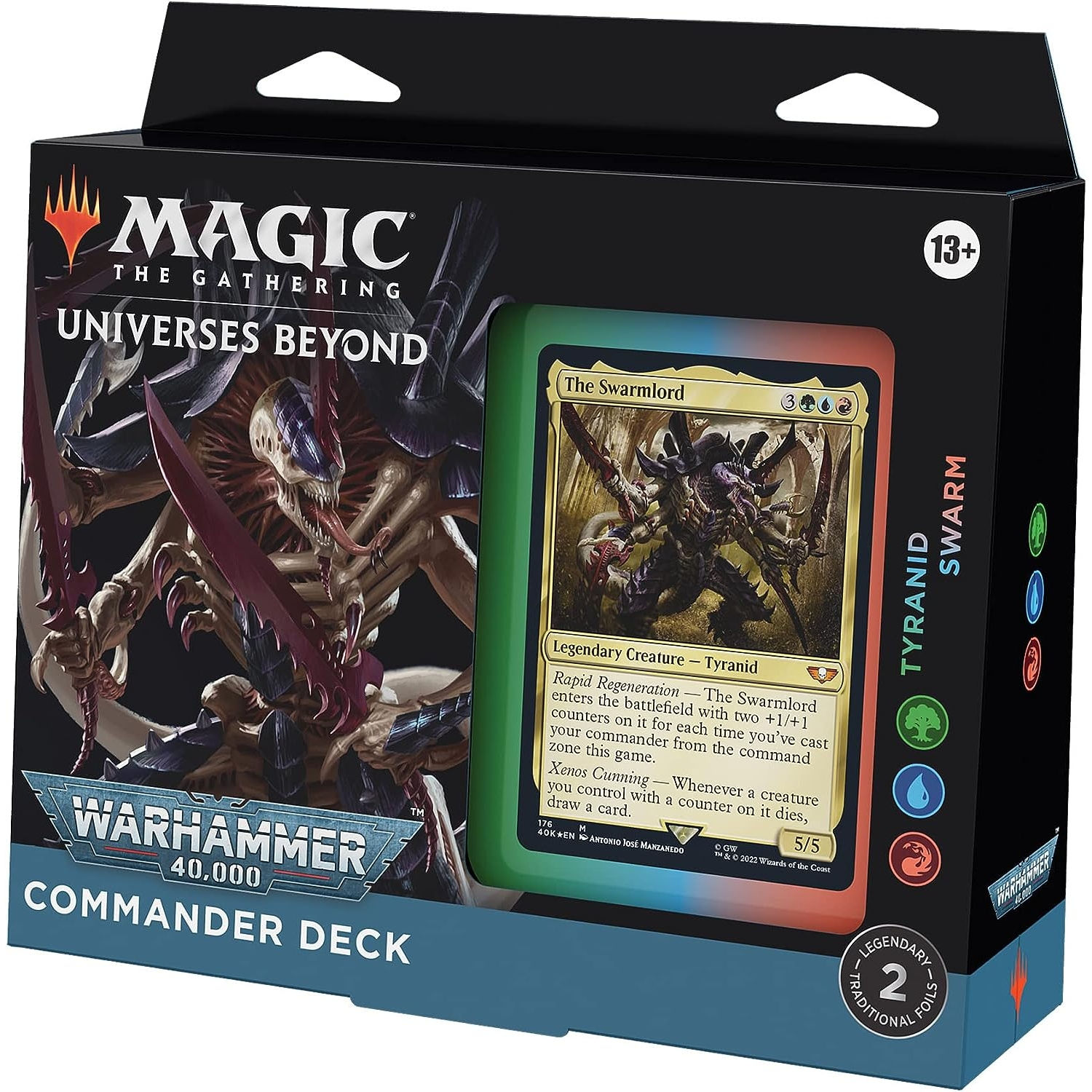 MTG MAGIC THE GATHERING WARHAMMER 40,000 COMMANDER DECK - TYRANID SWARM - Wizard