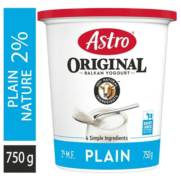 Astro Original Plain Yogurt 2% Balkan Style 750g