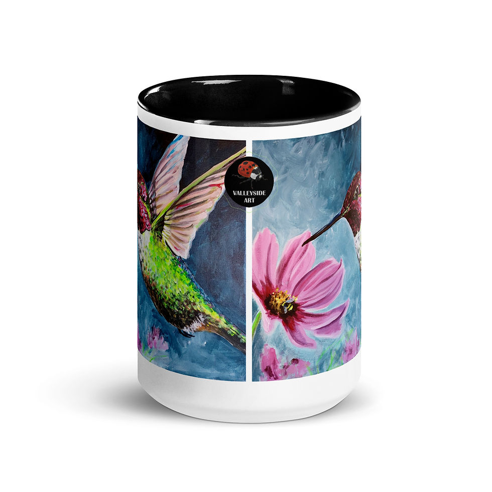 Thumbnail: Hummingbird Mug with Color Inside
