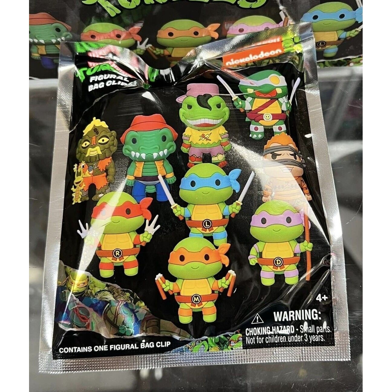 NINJA TURTLES Blind Bag 3D Figural Bag Clip R202310-12