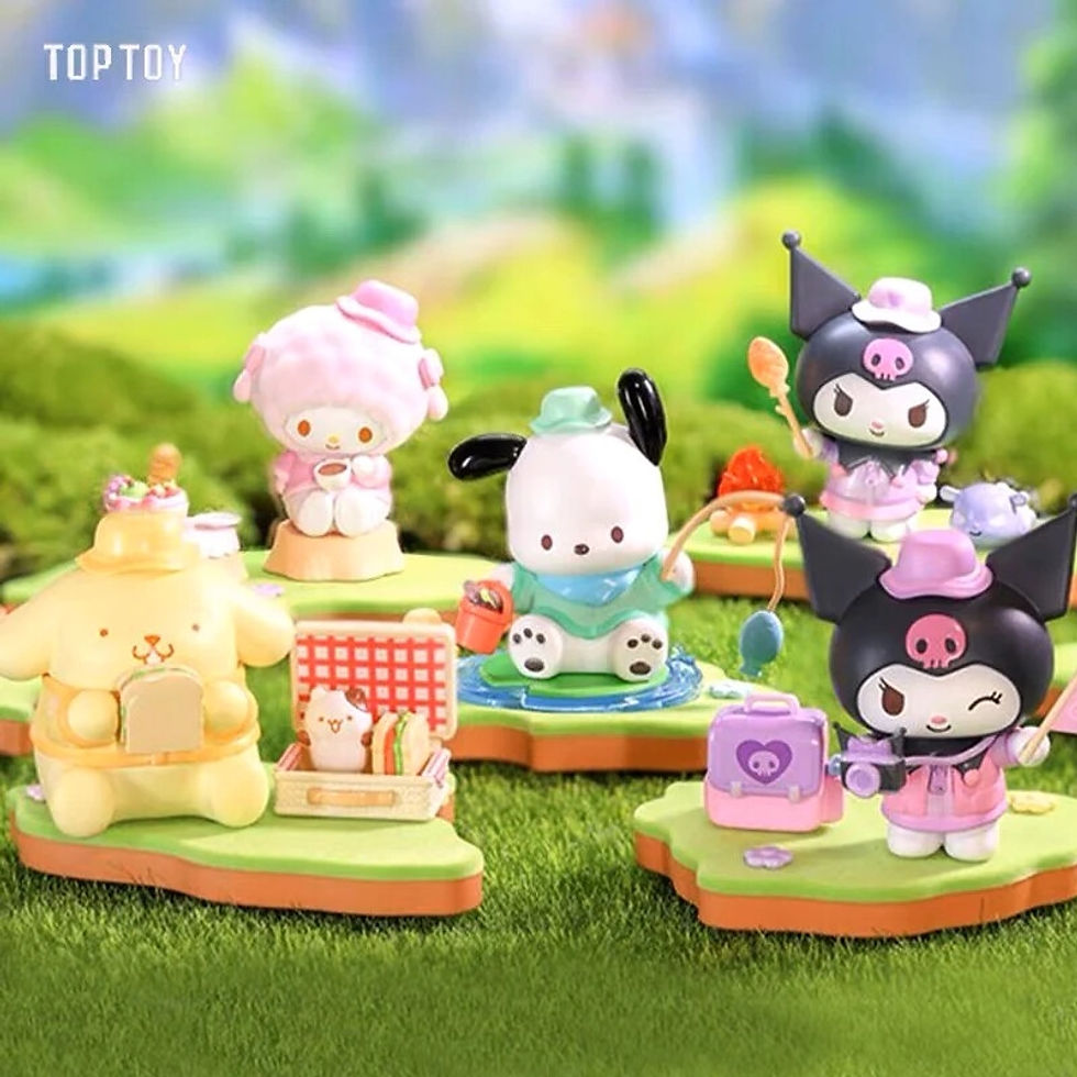 Miniature : Official Sanrio characters Top Toy Family Camping blind box S202505-