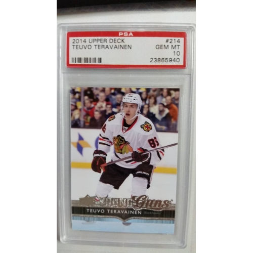 2014-15 Upper Deck #214 Teuvo Teravainen YG RC PSA 10
