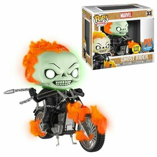 Pop! #033 Exclusive PX Ghost Rider GITD Glows in the Dark Marvel Rides sam202107