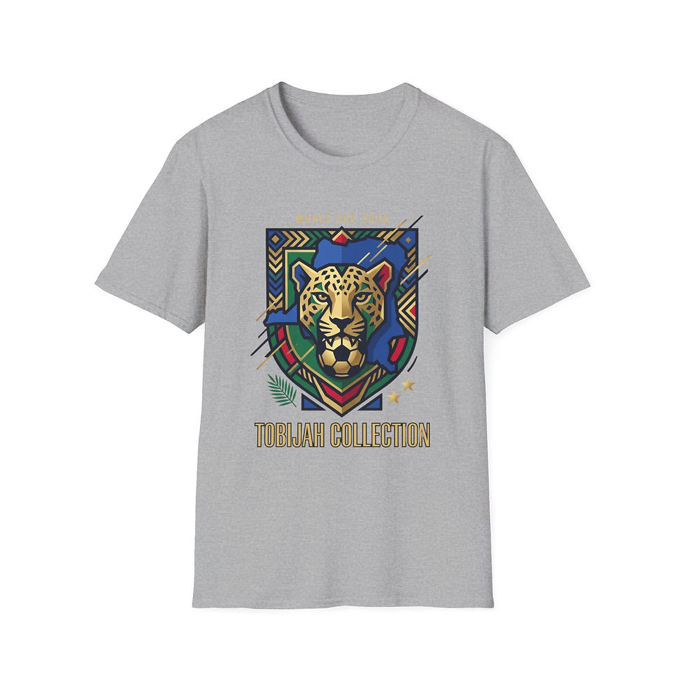 Thumbnail: World Cup 2026 Jaguar Graphic T-Shirt — DR Congo Soccer Fan Tee