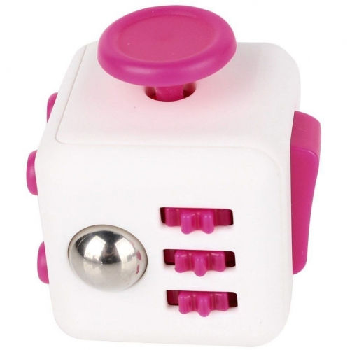 Final sale PVC Fidget Cube Dice PINK White 72