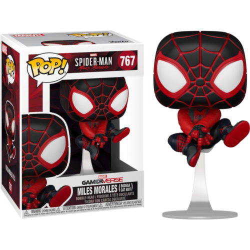 POP! #767 VG MILES MORALES BODEGA CAT SUIT spiderman R20210304 pk3