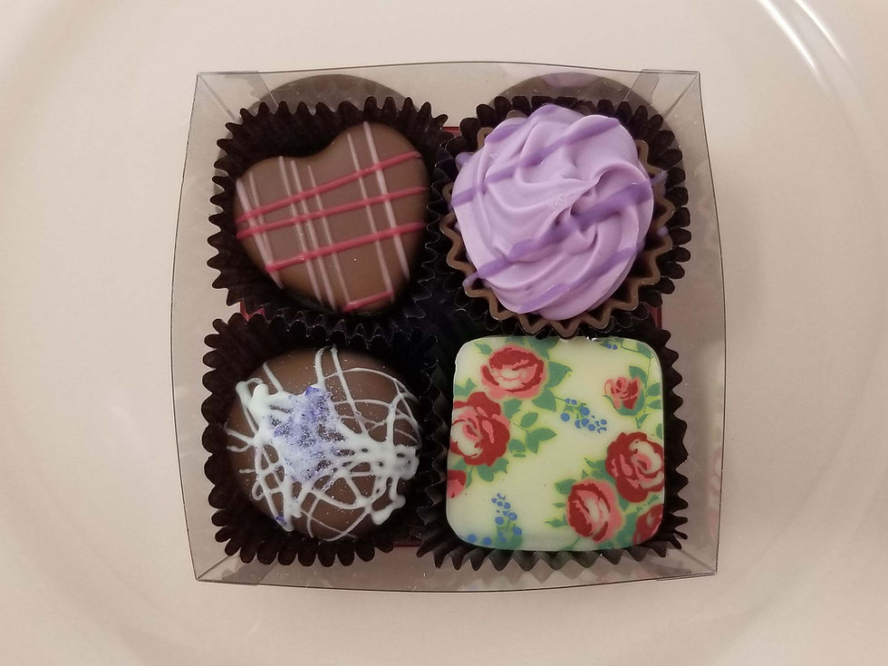 Thumbnail: Collection of 4 Belgian Chocolates