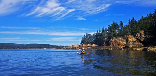 Sea Kayak, sea kayaking, sea kayaker, Mount Desert Island, Acadia, Acadia National Park, Bar harbor. Maine Maine Coast, Islands