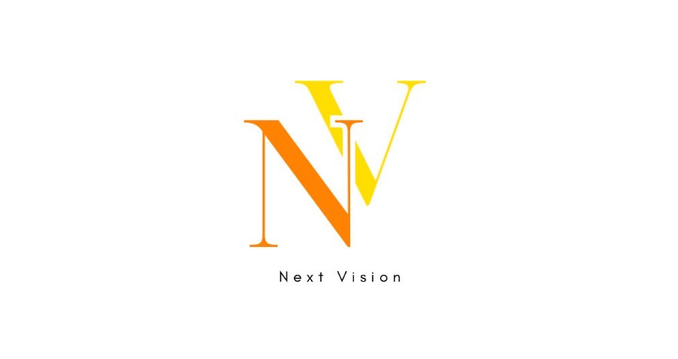 ロゴマーク「NV」Next Vision。株式会社Next Vision様、未来を見据えたデザインです。