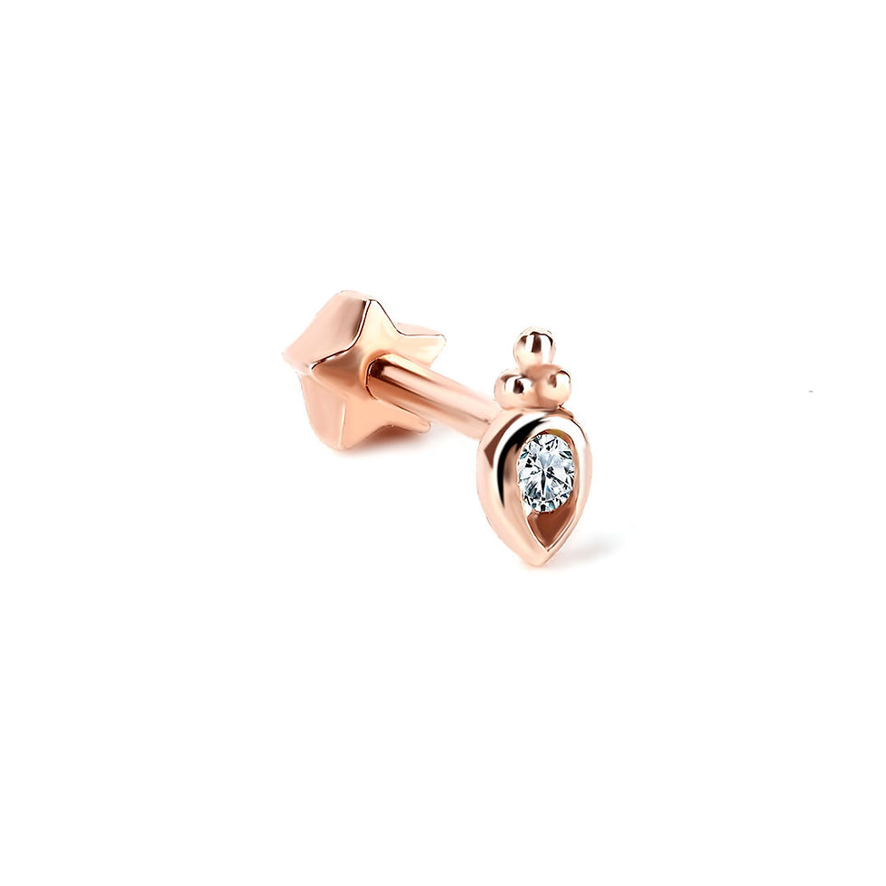 Küçük resim: Damla Pırlantalı Piercing