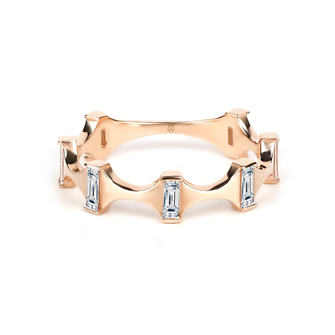 Venus Baget Pırlantalı Tasarım Alyans