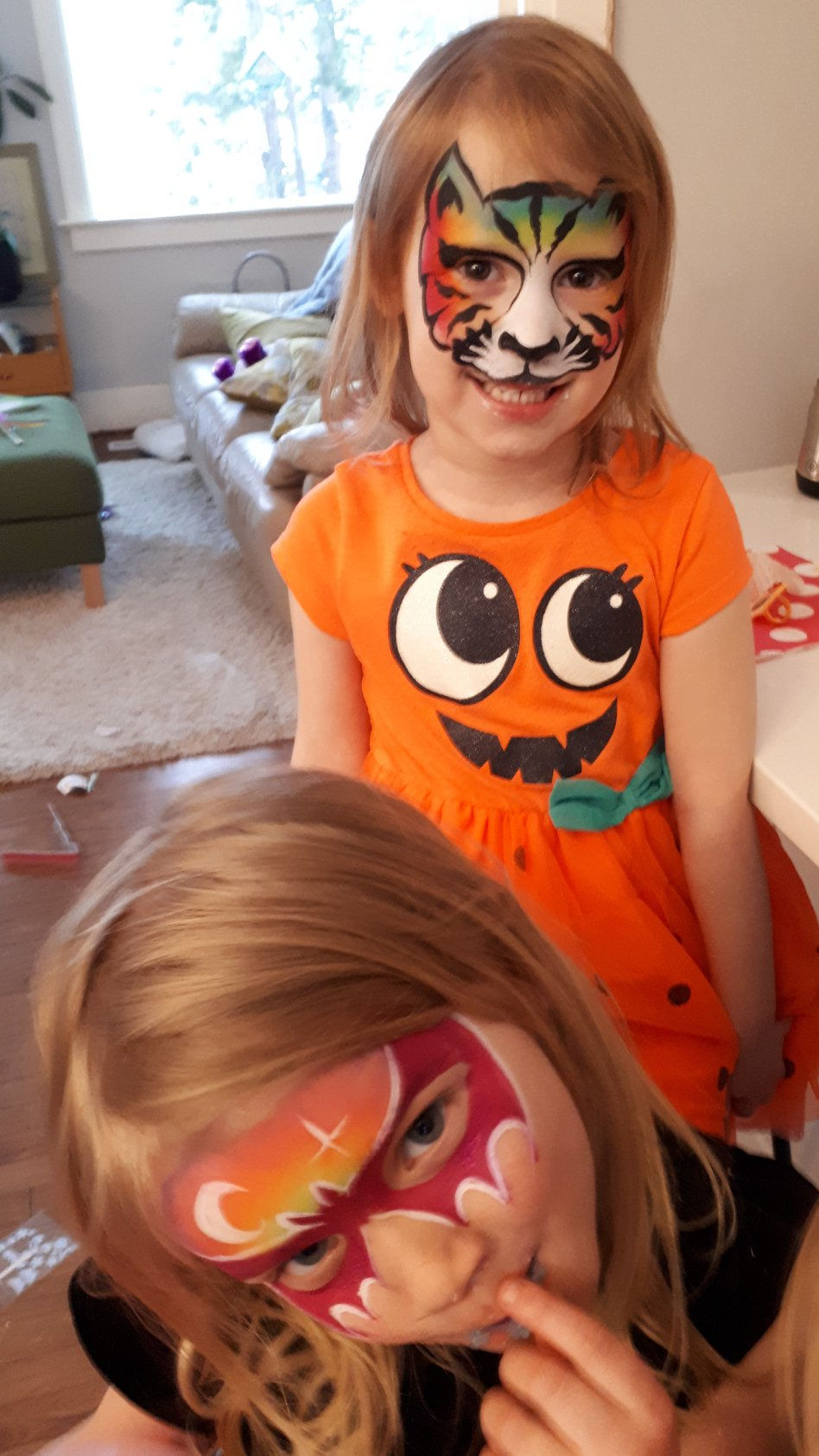 rainbow tiger and bat girl