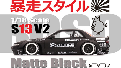 Rocket Bunny S13 V2 Matte Black | Lab