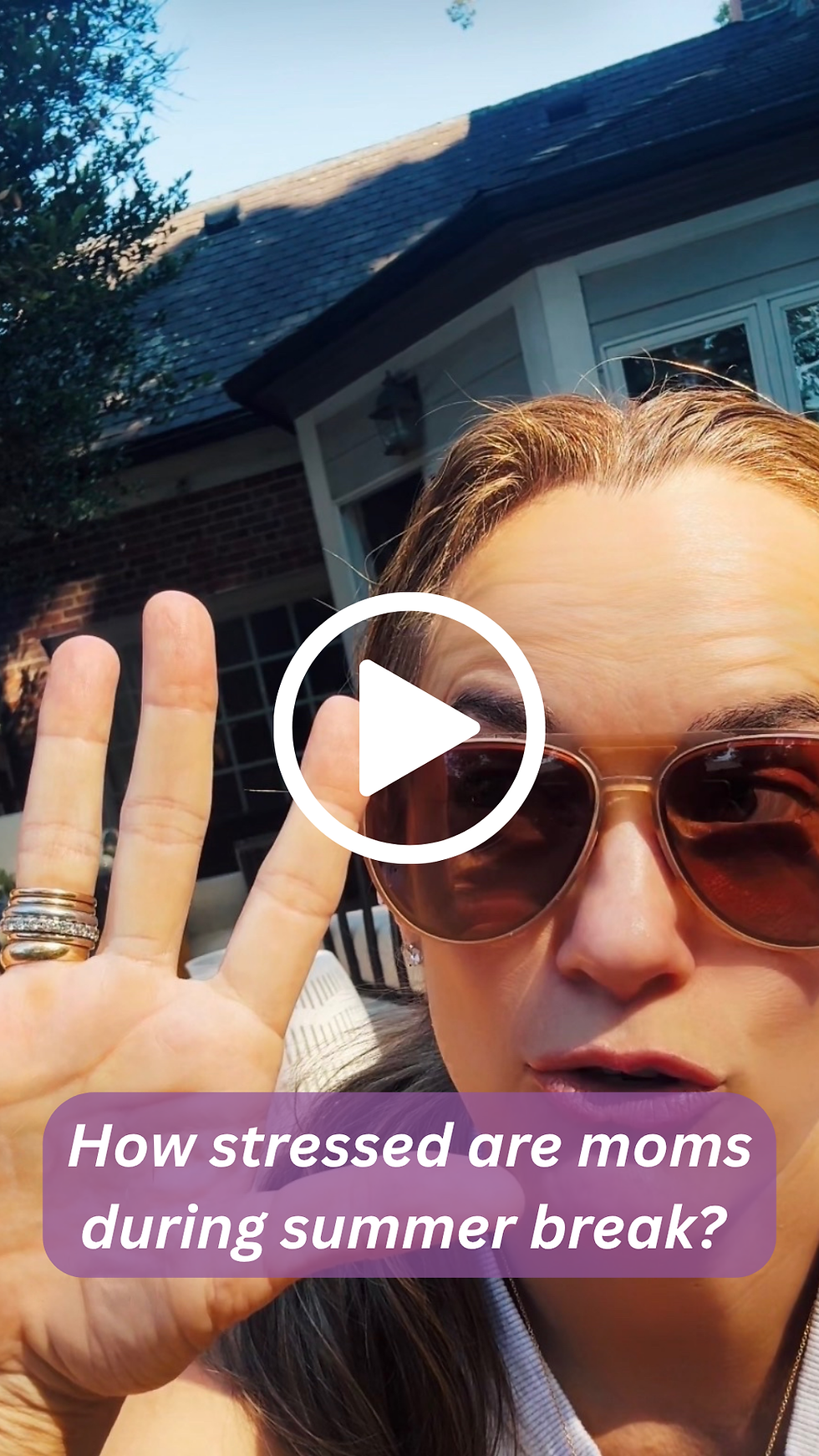 Instagram Video about busy mom summers, put your finger down trend