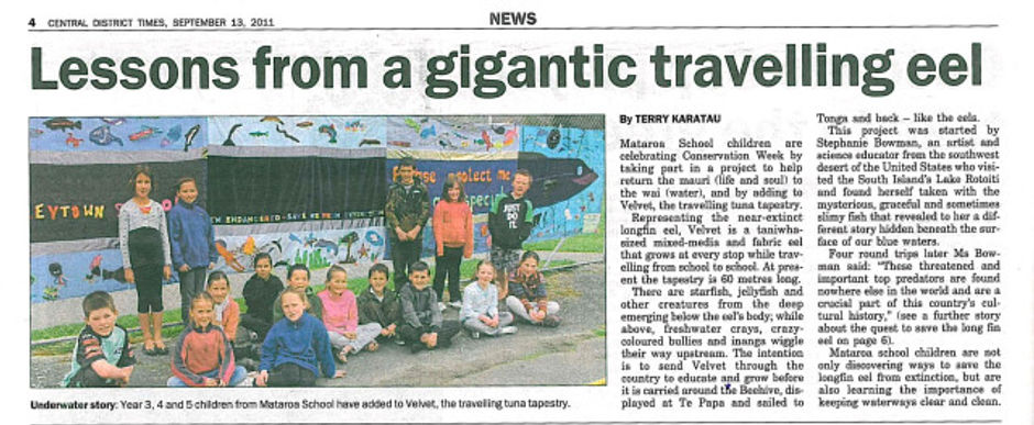 Mataroa School Gets the Eely Word Out!
