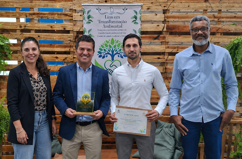 Triunfo Transbrasiliana conquista Selo ECO Amigo de Lins na categoria Protagonista Ambiental