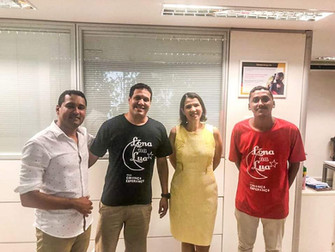 Lona na Lua visita a Secretária de Estado de Cultura