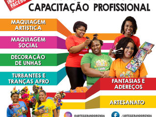 Inscrições para os cursos on-line do projeto A Arte Gerando Renda